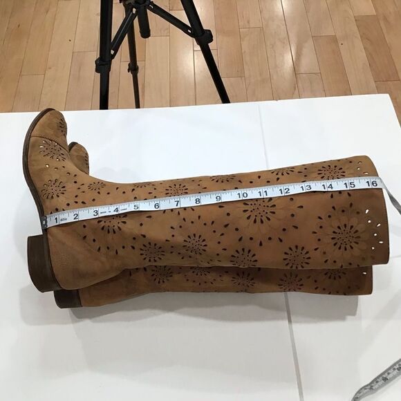 ANTHROPOLOGIE Bohemian Boots, , Suede, Tan, Size 7.5 (EU) 38 - Picture 13 of 13